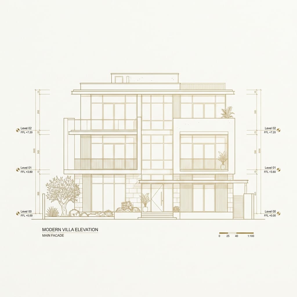 Real Estate Elevation Background